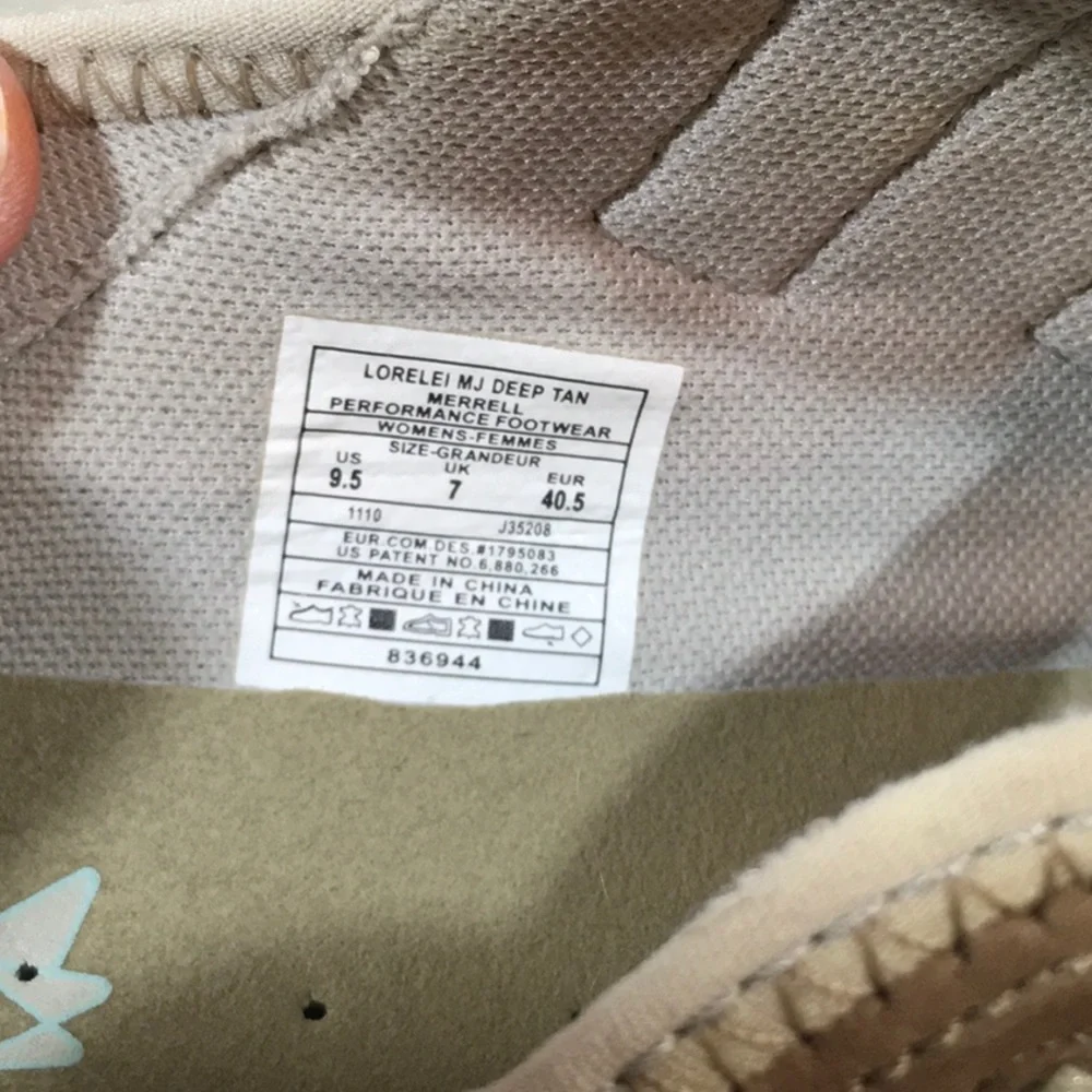 Merrell quilted athletic shoes
